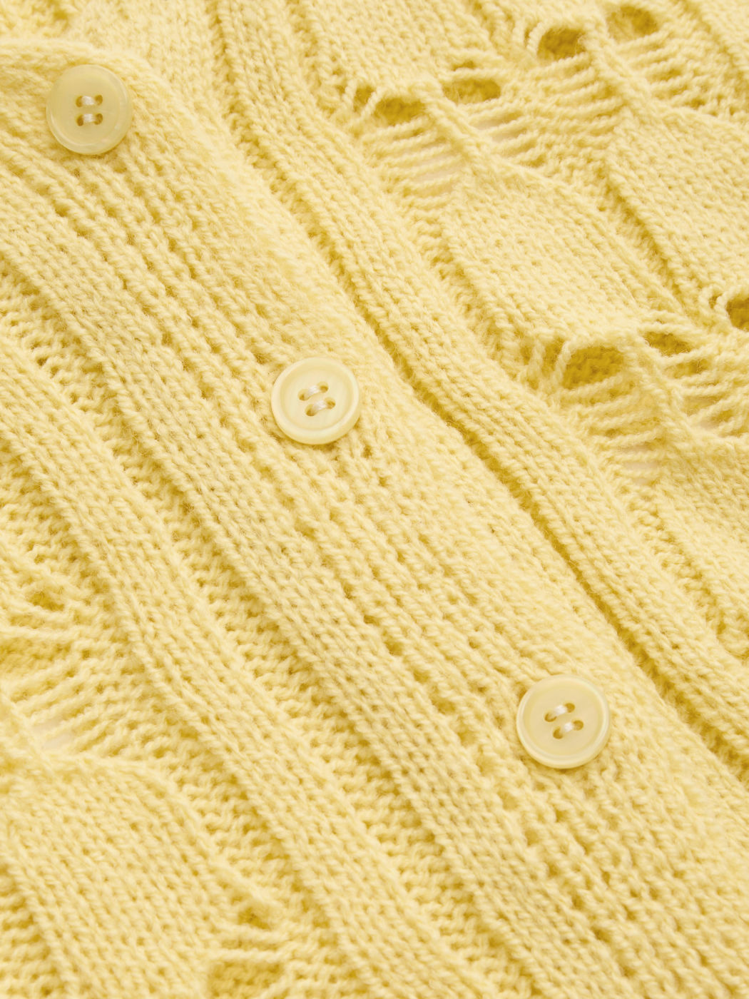 Crochet V-neck Button Floral Hollow Out Cardigan