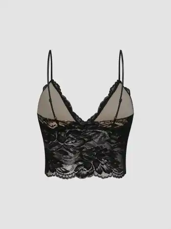 Spitzenblumen-Bralette