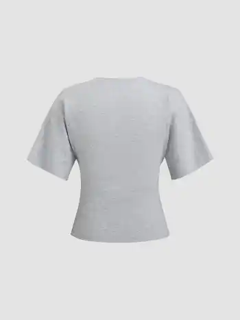 100% Baumwolle Rundhals-T-Shirt