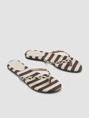 Gestreifte Moven Flip-Flop Pantoffeln