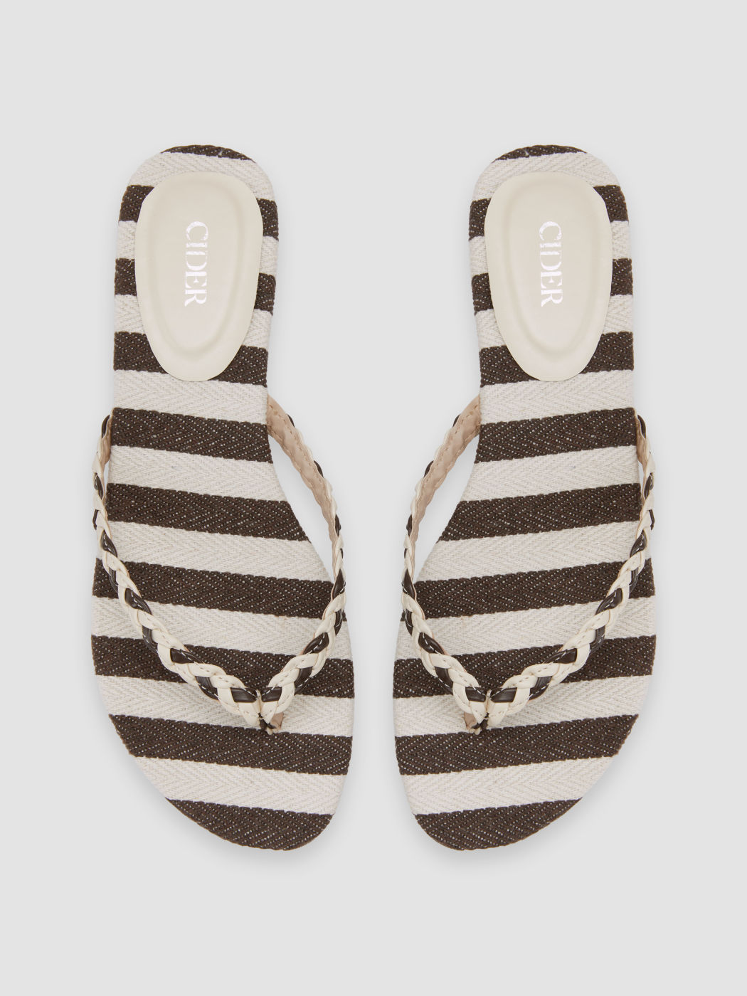 STRIPED MOVEN FLIP-FLOP SLIPPERS