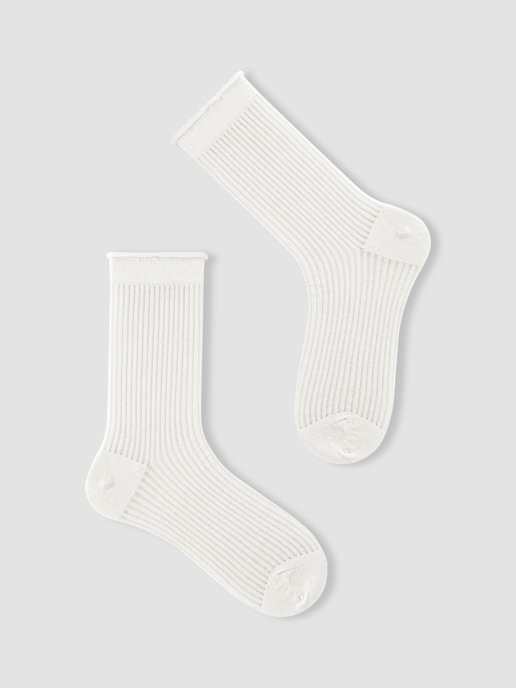 3 PAIRS RIBBED CREW SOCKS SET