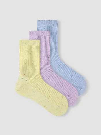 3 PAAR PUNKT-ANKEL-SOCKEN