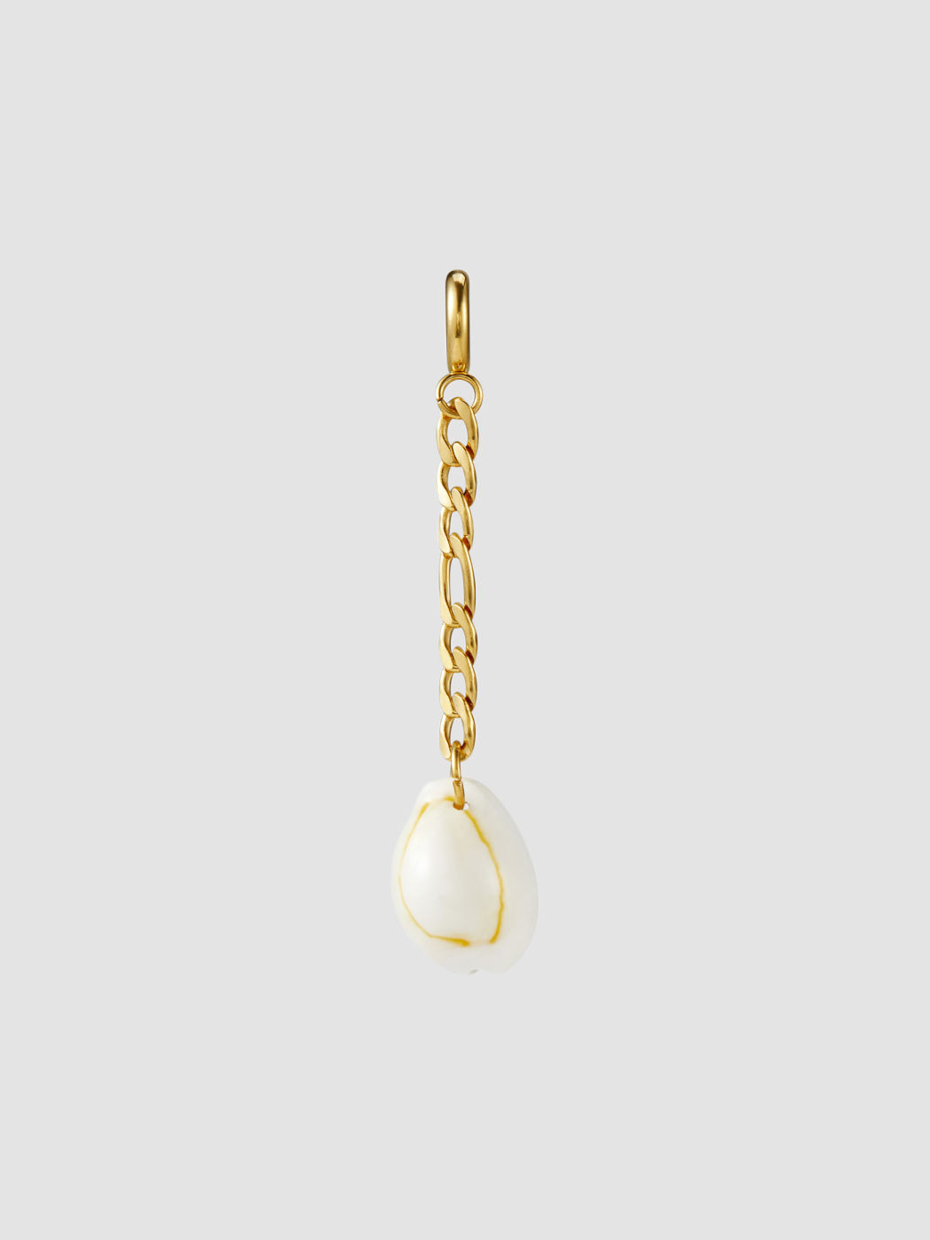 SHELL 18K GOLD PLATED STAINLESS STEEL BIKINI CHARM