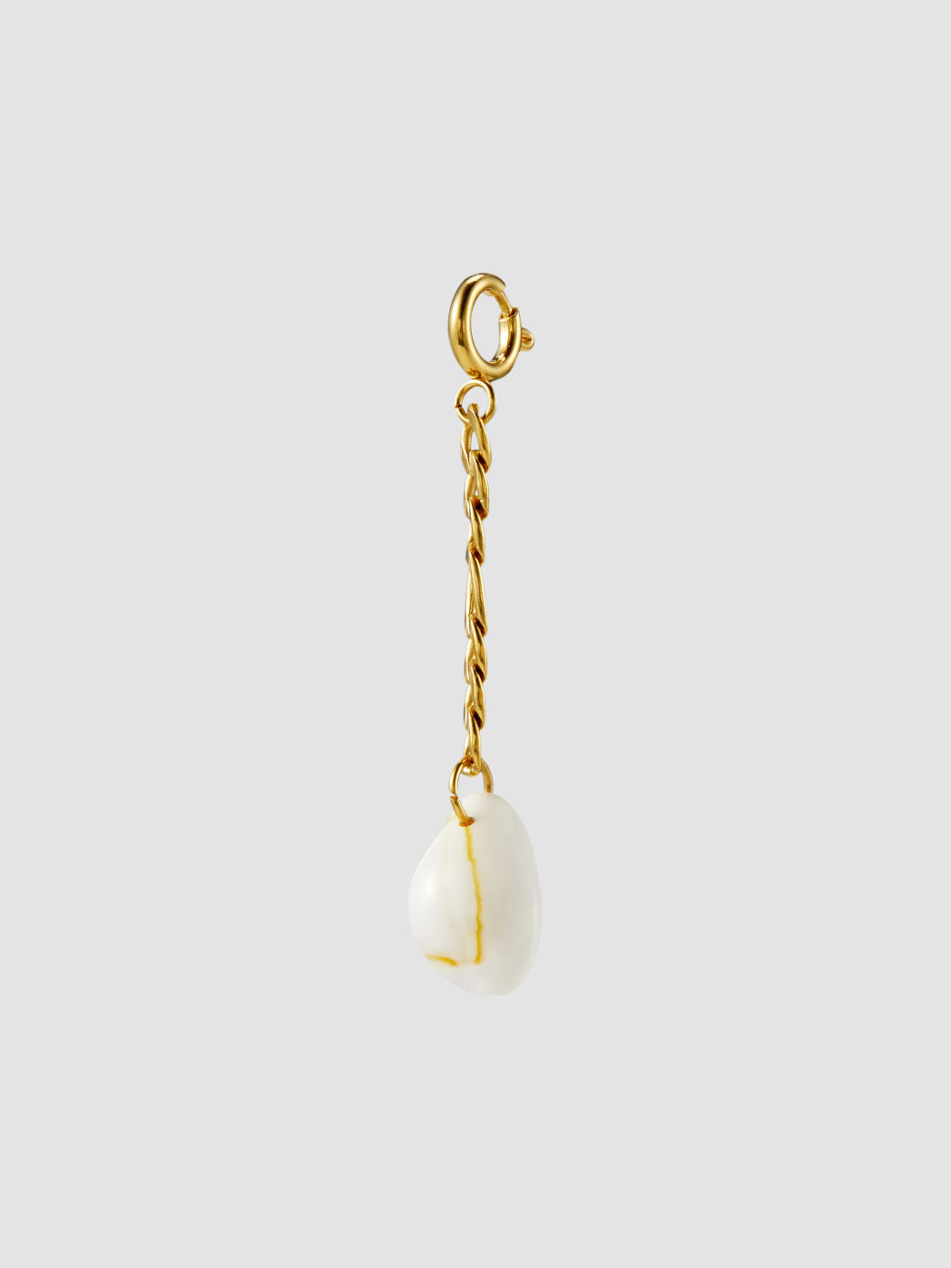 SHELL 18K GOLD PLATED STAINLESS STEEL BIKINI CHARM