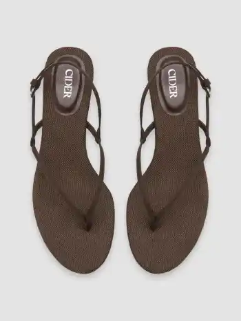 Flachhackige Flip-Flop-Sandalen