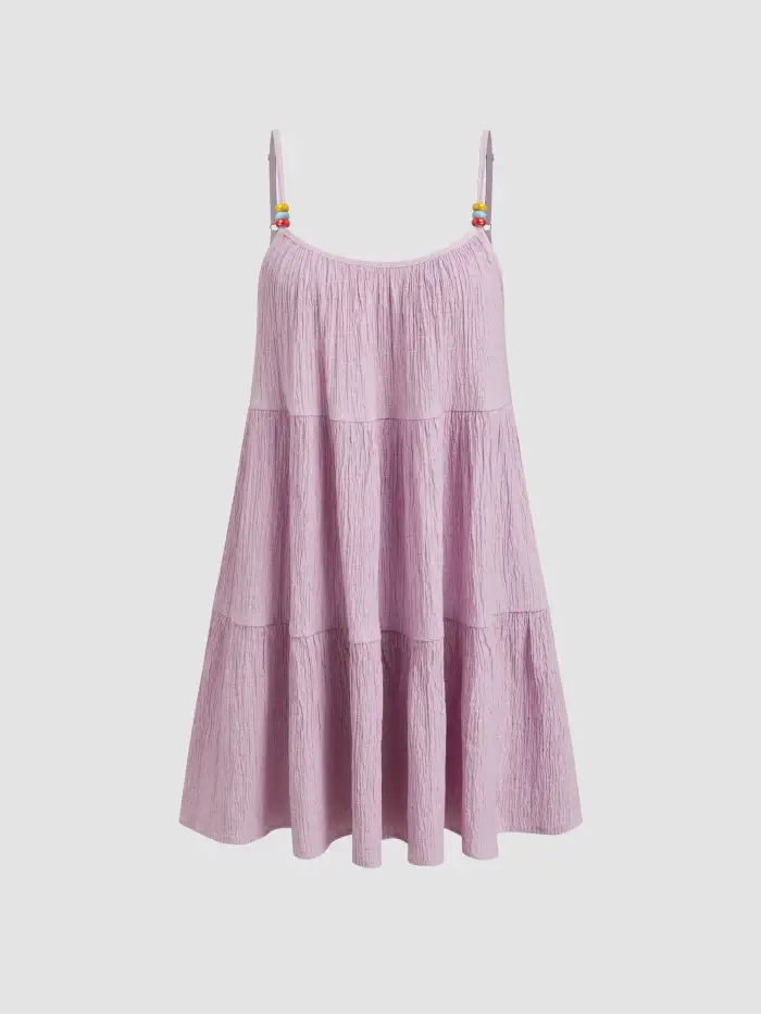 chinese dress ladies Beyond Linen Blend Mini Dress White main image 0