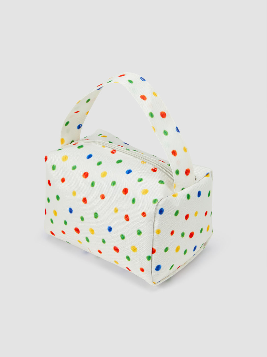 COLORFUL POLKA DOT HANDLE MAKEUP BAG