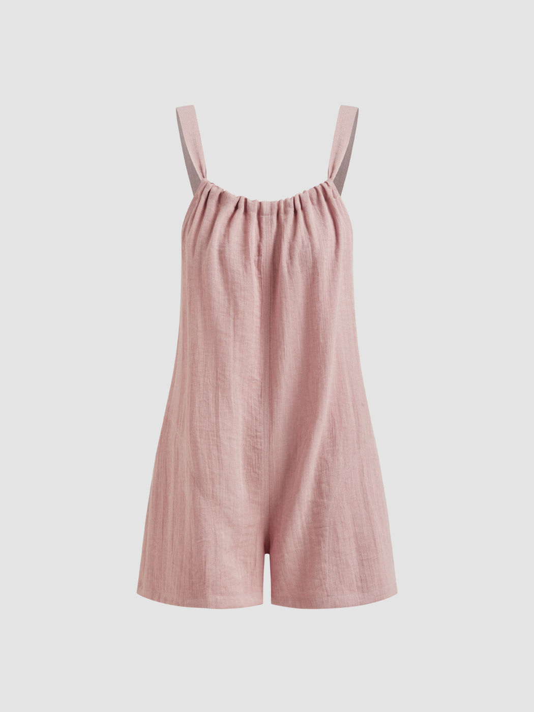 Square Neck Knotted Romper