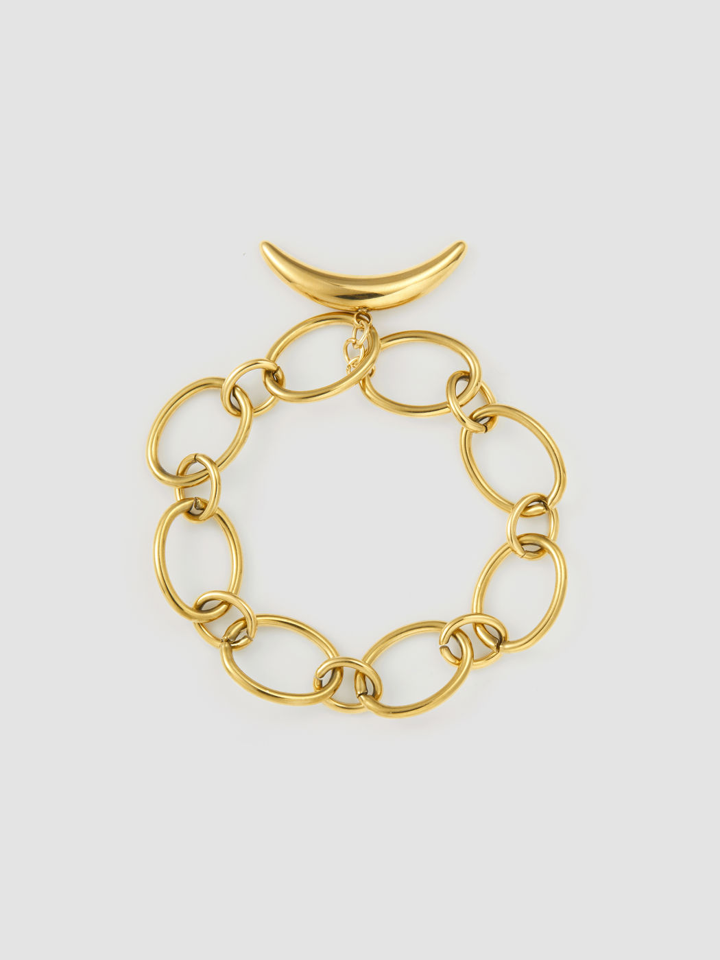 MOON & CHAIN STAINLESS STEEL BRACELET