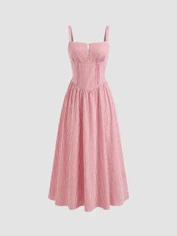 Square Neck Floral Knotted Mini Dress
