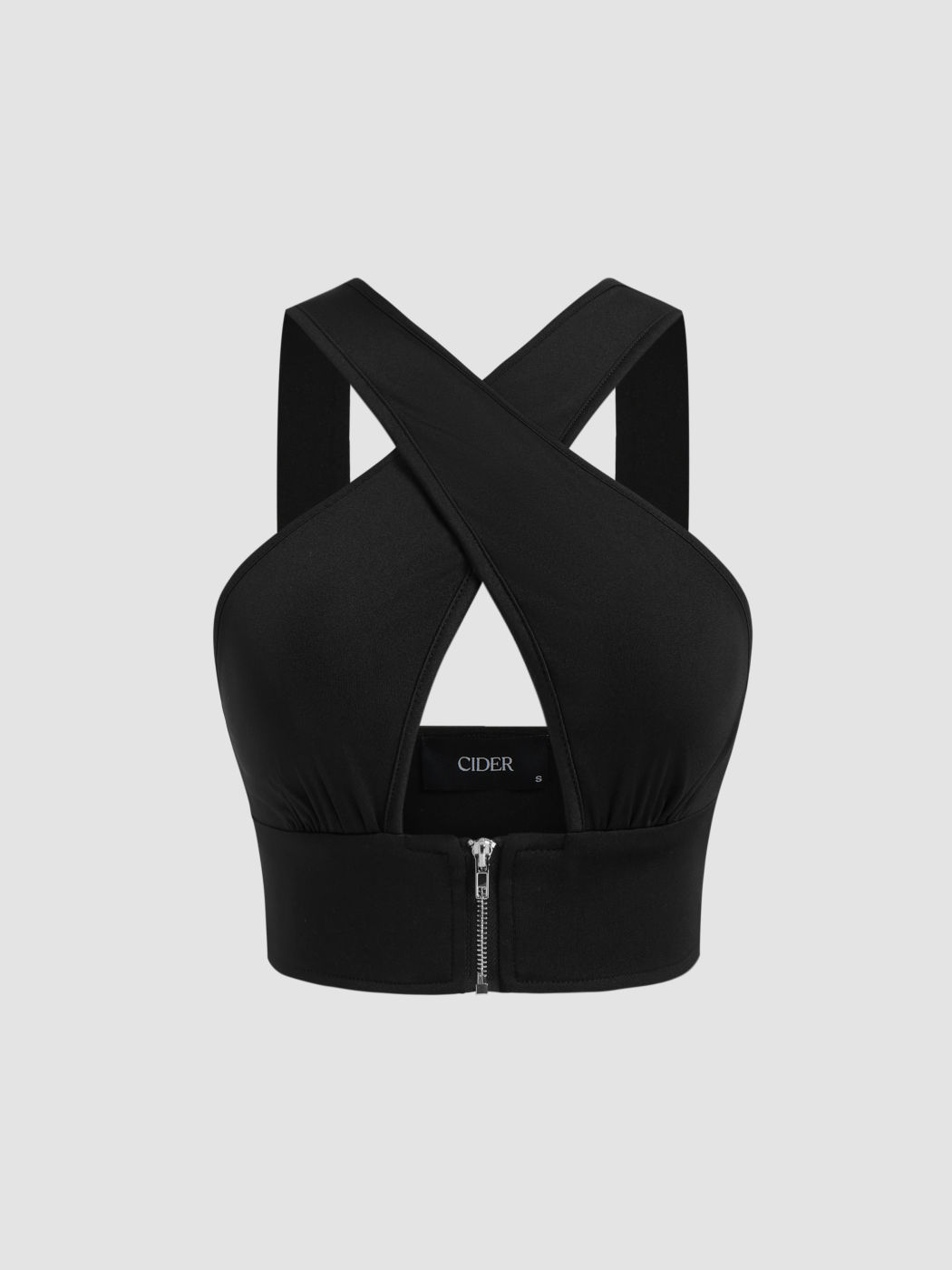 Cut Out Cross Tank Top