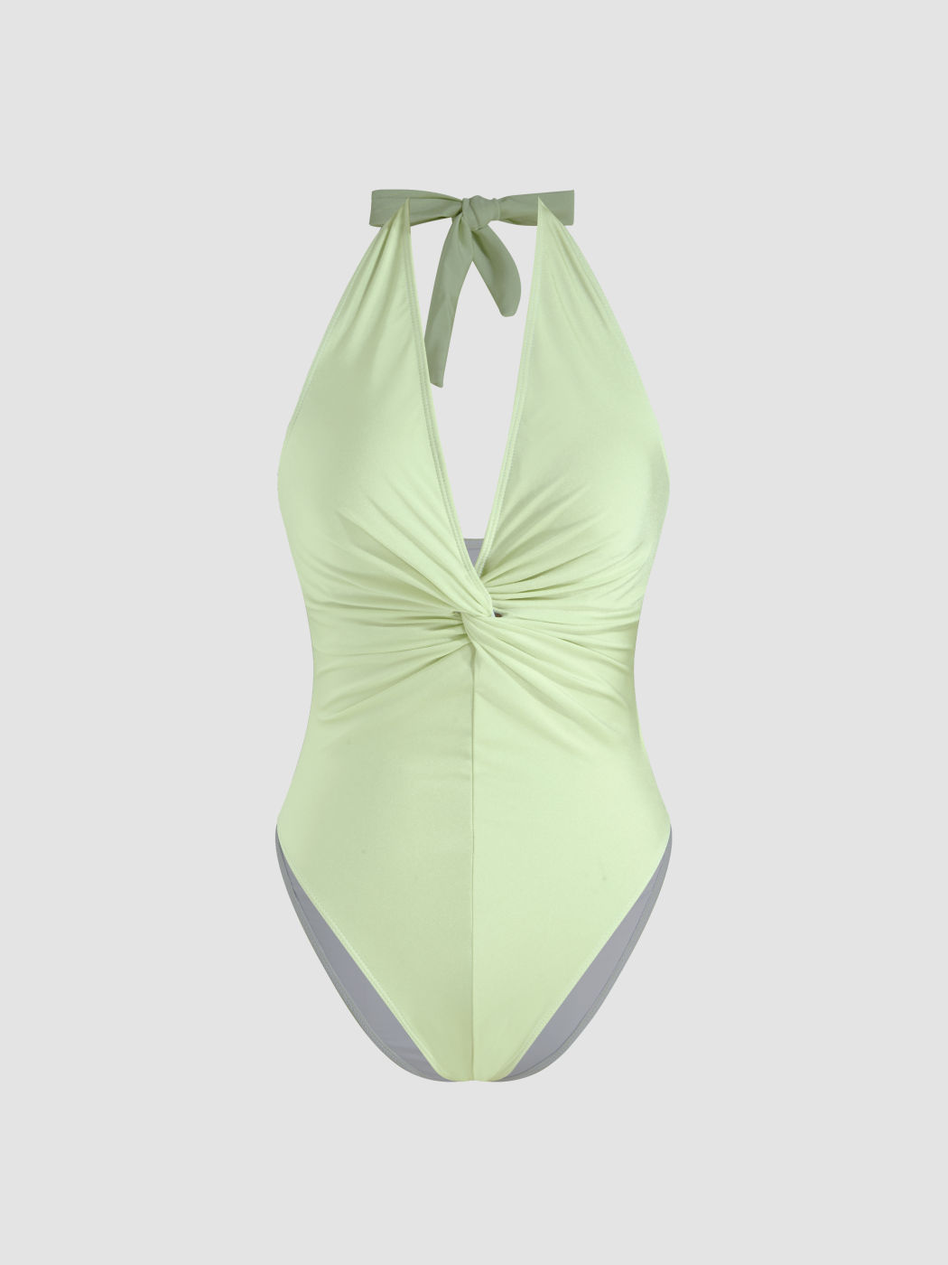 Shaping V-neck Ruched One Piece Swimsuit