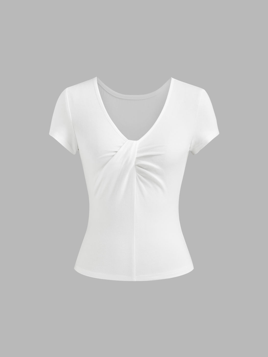 V-neck Twist Tee