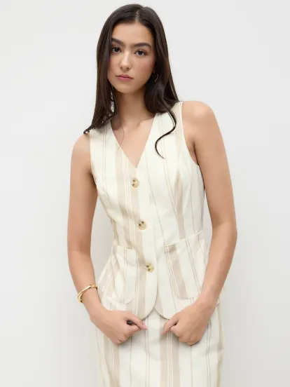 Cotton-blend Asymmetrical Neck Ruched Tee