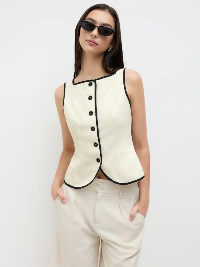 Boat Neck Gingham Bowknot Ruched Long Sleeve Top
