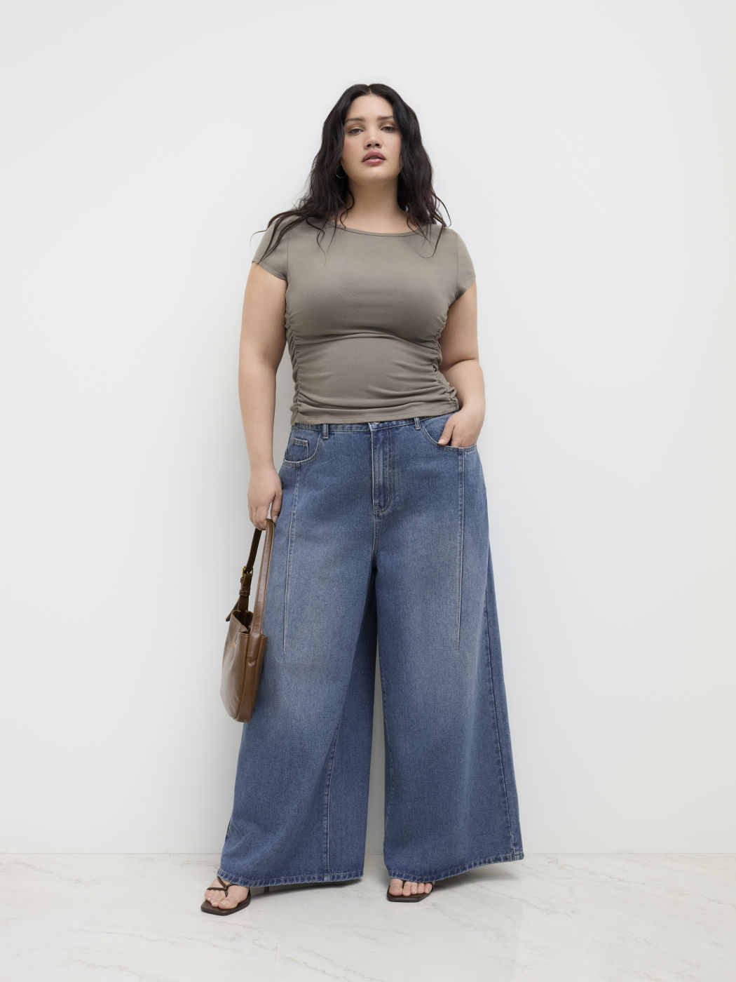 Cider Denim Mid Rise Baggy Jeans Curve & Plus