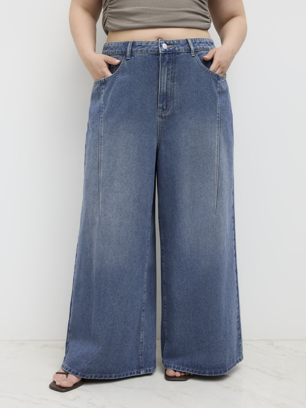 Cider Denim Mid Rise Baggy Jeans Curve & Plus