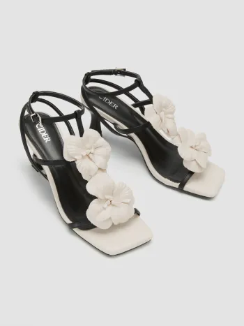 Doppelblumen-Höheels mit einstellbaren Riemen