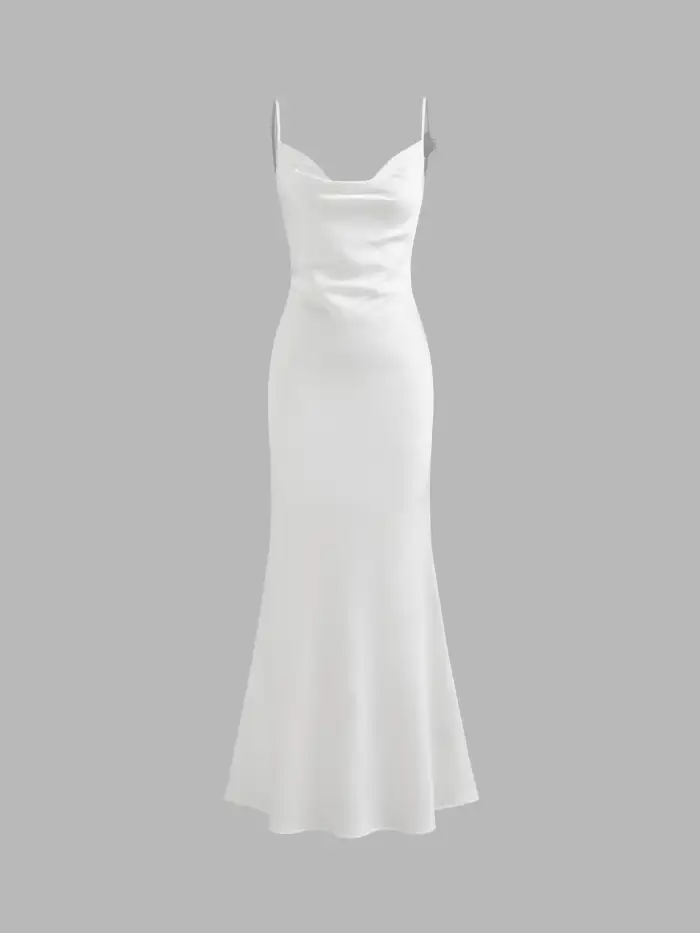 Jacquard Halter Neckline Floral Lace Up Maxi Dress