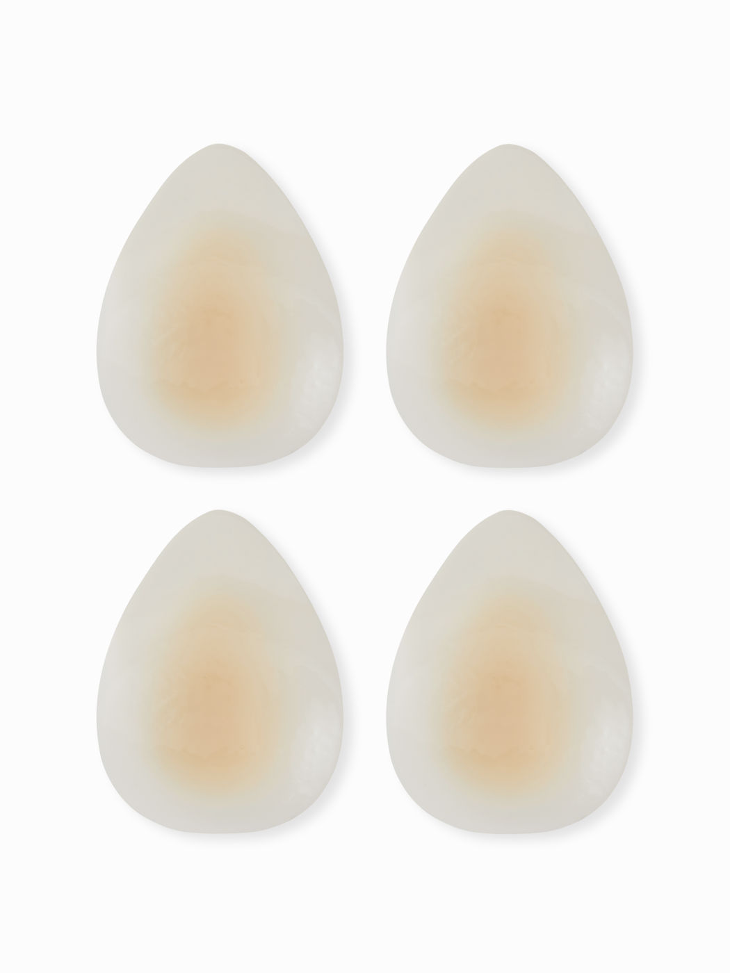 2 PAIRS WATER DROP SHAPED REUSABLE ADHESIVE SILICONE NIPPLE COVERS