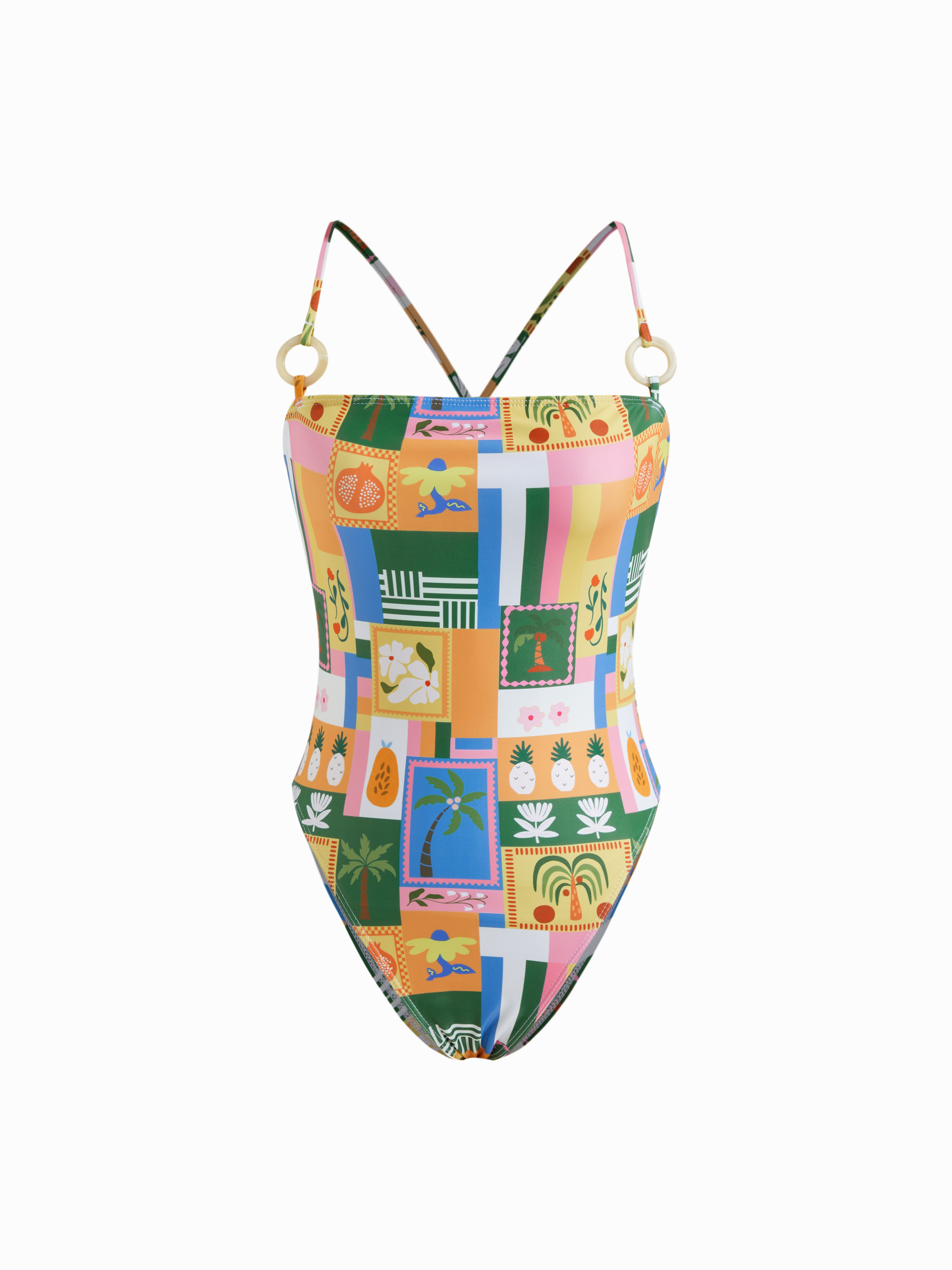 【THE MOZZ】Pinning Color Matching Knit One Piece Multi Striped crochet-knit swimsuit | MISSONI | NET-A-PORTER