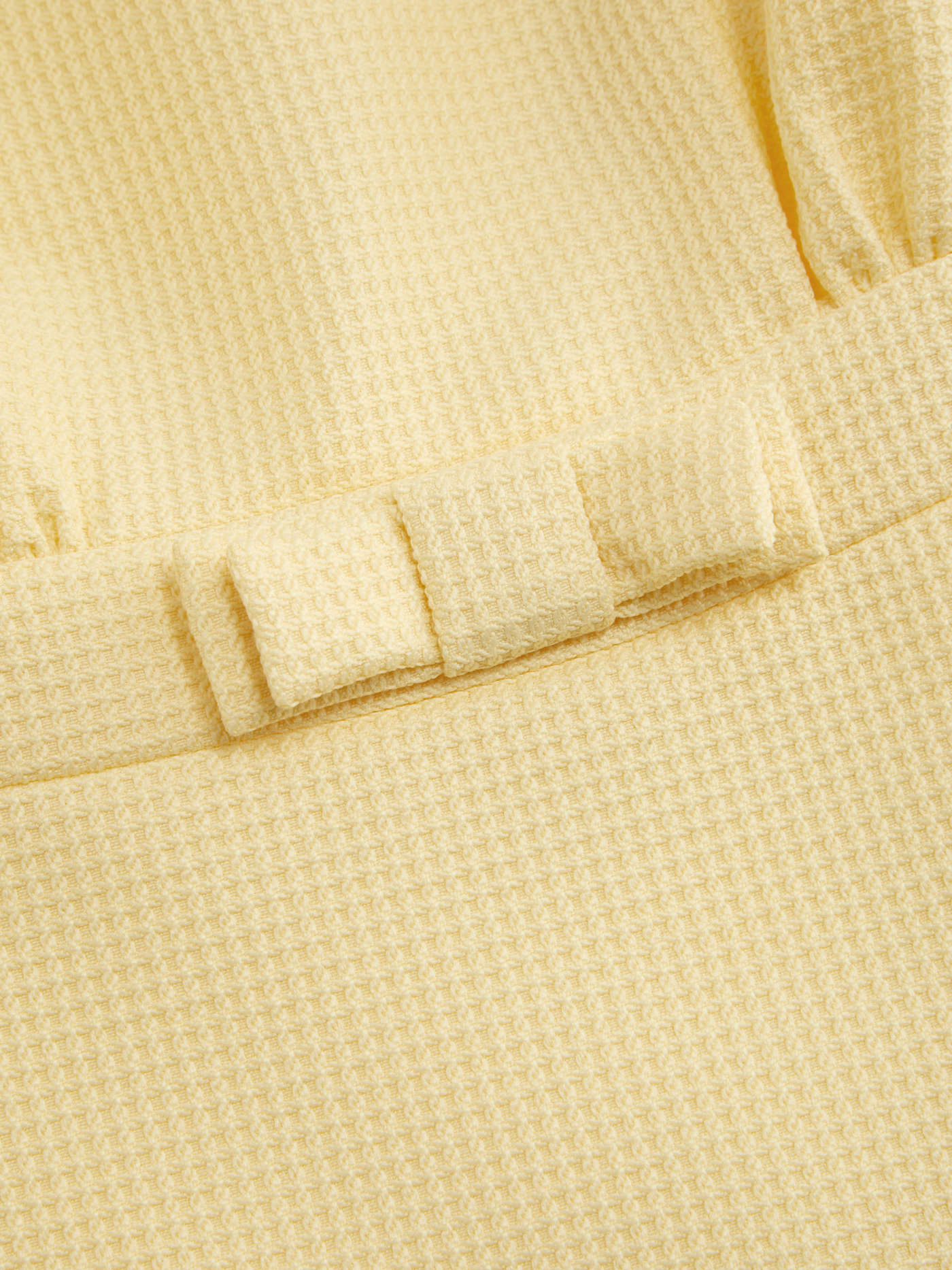 Jacquard Boat Neck Bowknot Ruched Mini Dress