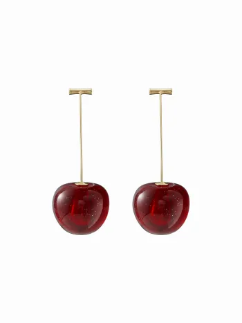 Cute Cherry Drop Earrings 