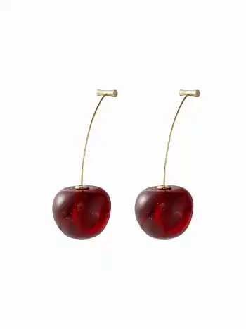 Cute Cherry Drop Earrings 