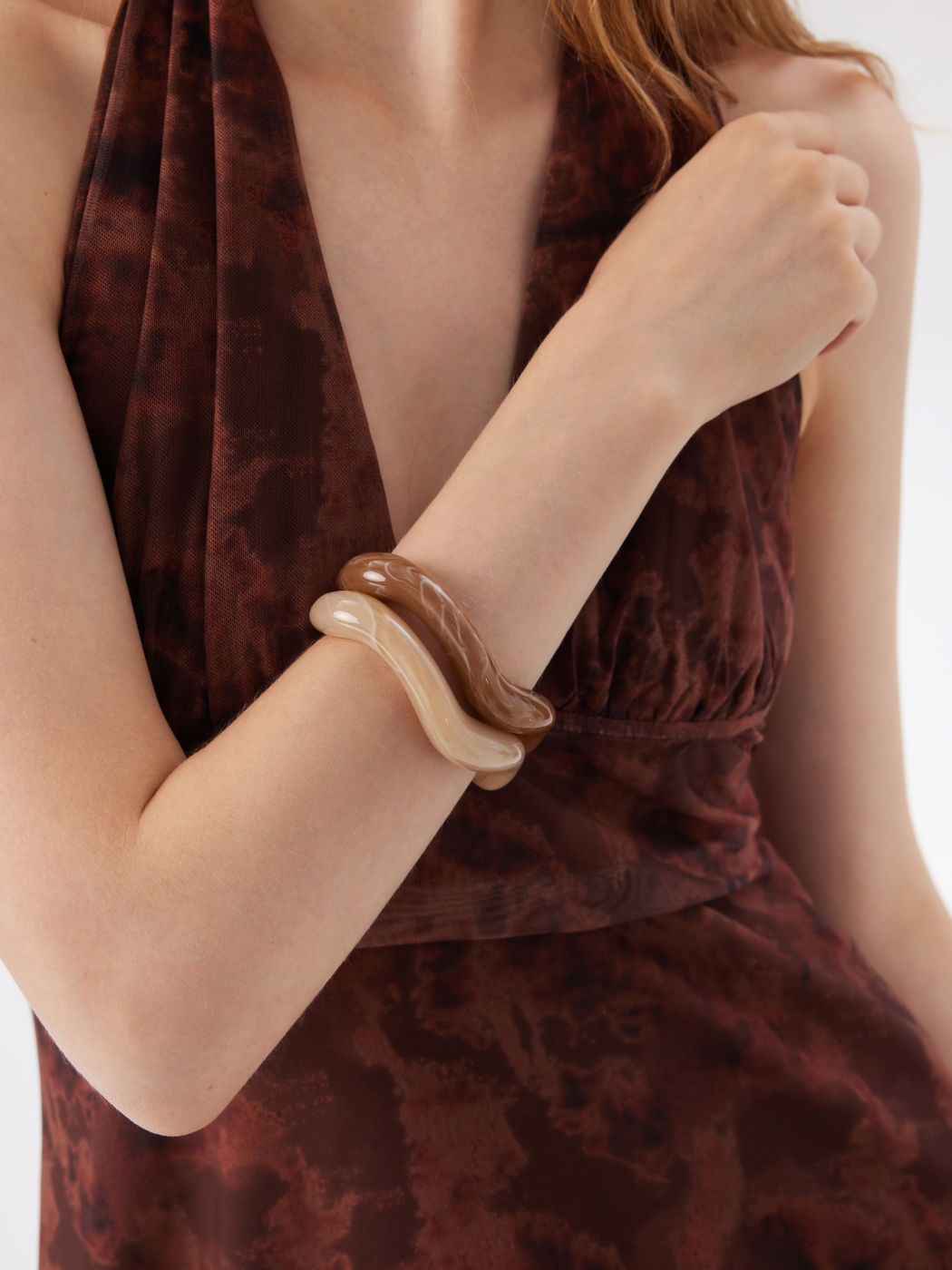 2er-Set Wellen-Offen-Armband