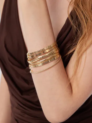7er-Set verdrillte, Herz-, Sonne- und Totem-Armbänder