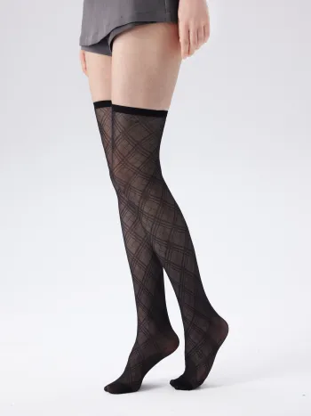 Tartan-Überschuhsocken