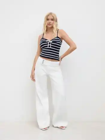 Denim Low-Rise Lockere Jeans
