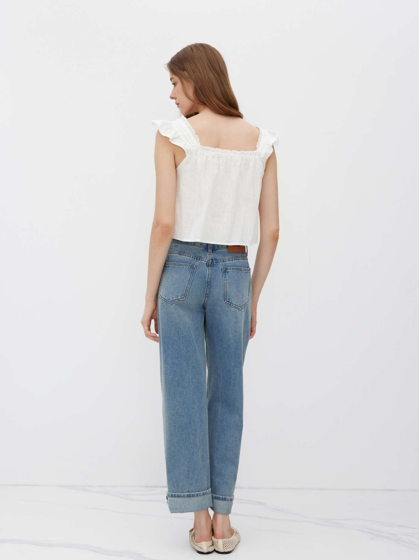 Woven Two Way Off-shoulder & Square Neck Pleated Blouse For Daily Casual Date