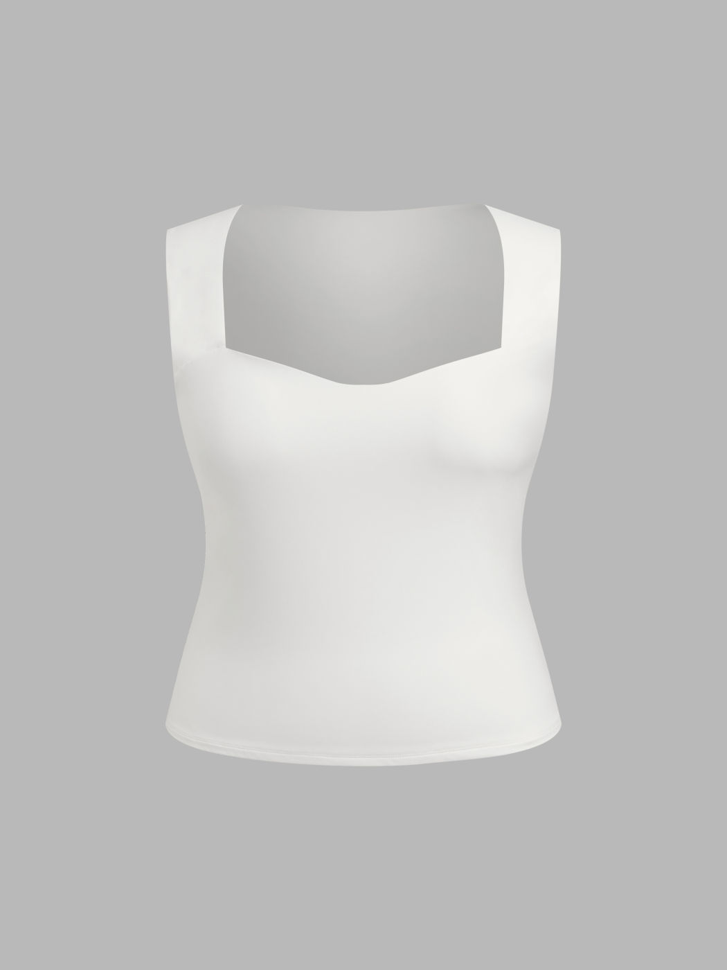 Contour Double Layered Sweetheart Neckline Tank Top Curve & Plus