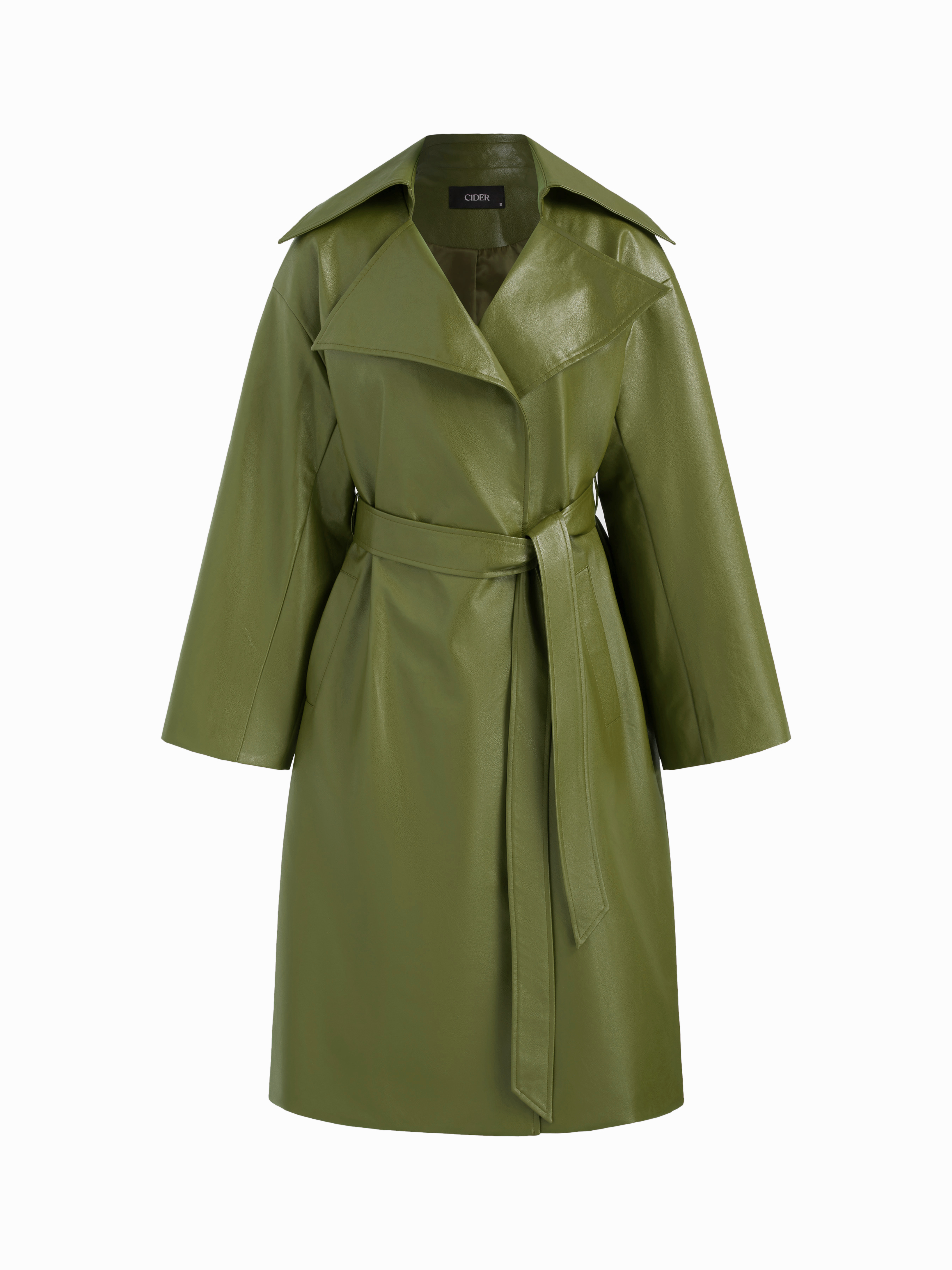 ジャケット・アウター mulch way collar long trench coat eaphi】Mulch Way Collar Long Trench Coat
