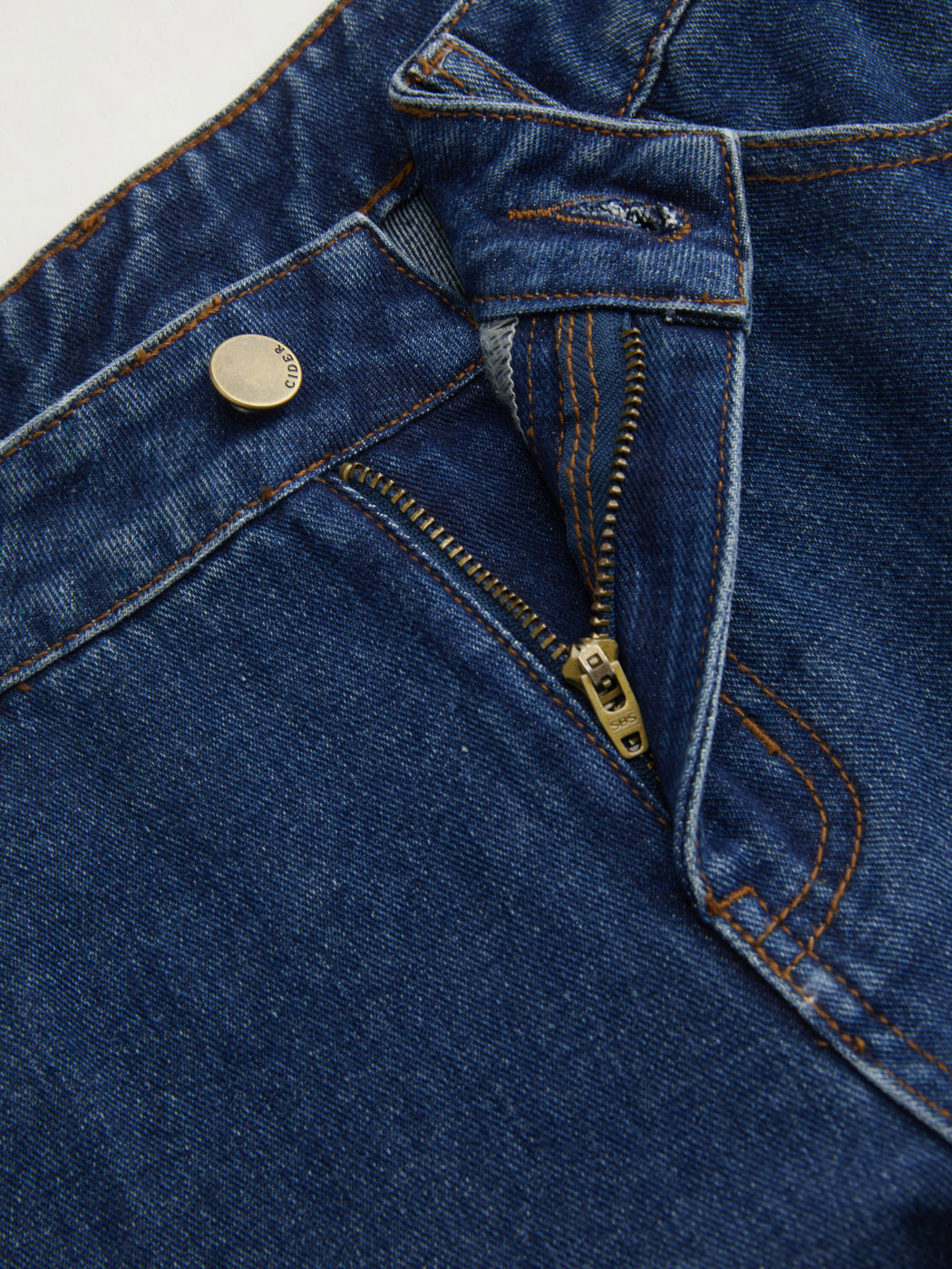 Cider Denim Low-Rise Lockere Jeans