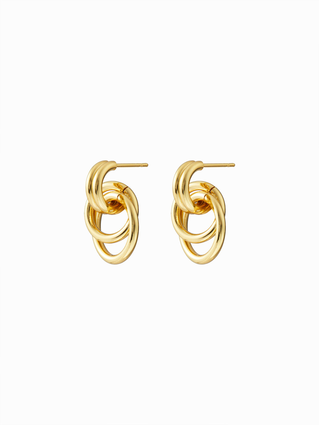CHAIN LINK HOOP EARRINGS
