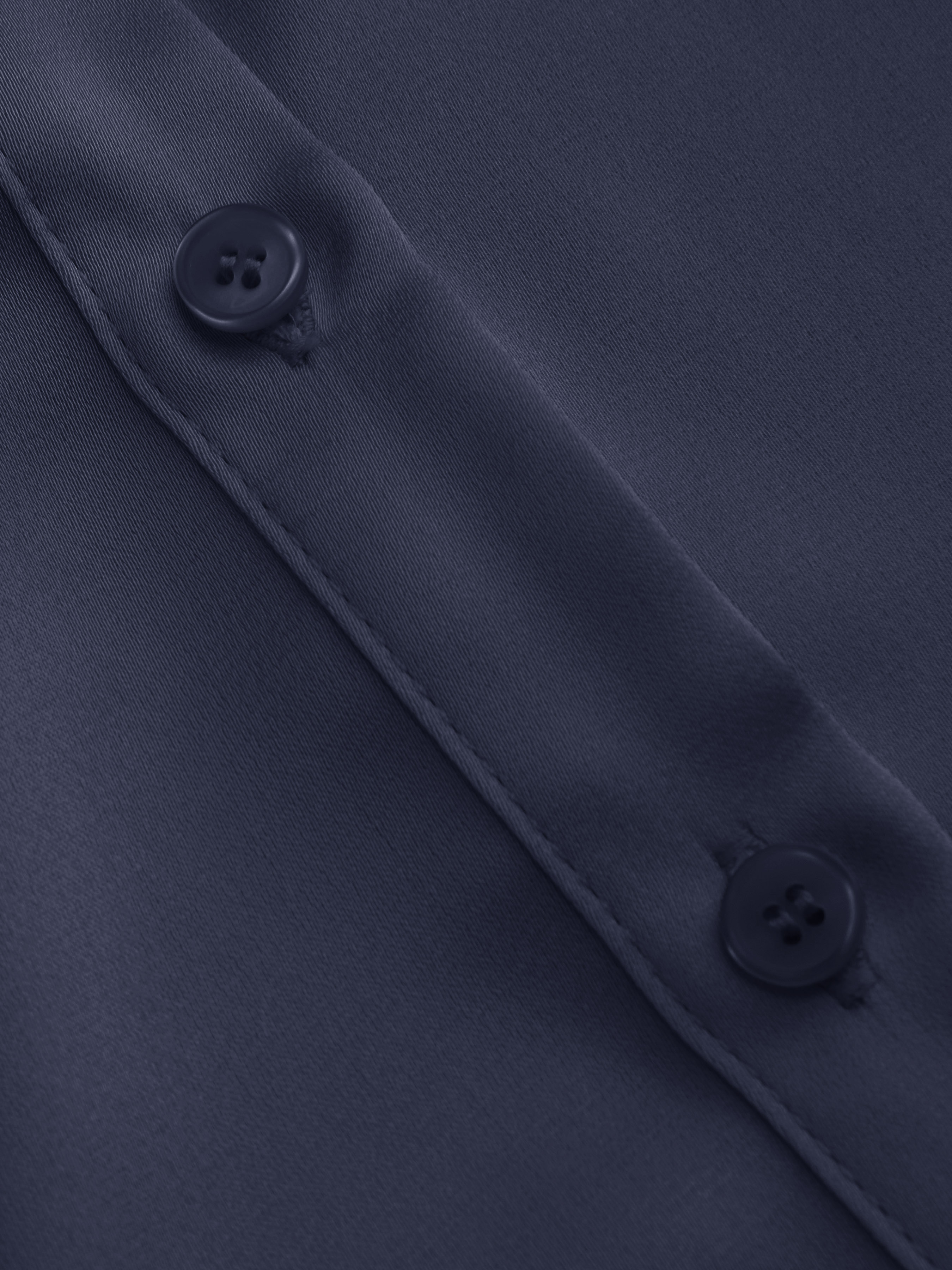 Satin Polo Button Up Cinched Waist Shirt