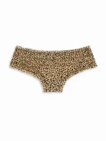 Netzstoff-Tiefbund-Brief mit Leopardmuster und Schleife