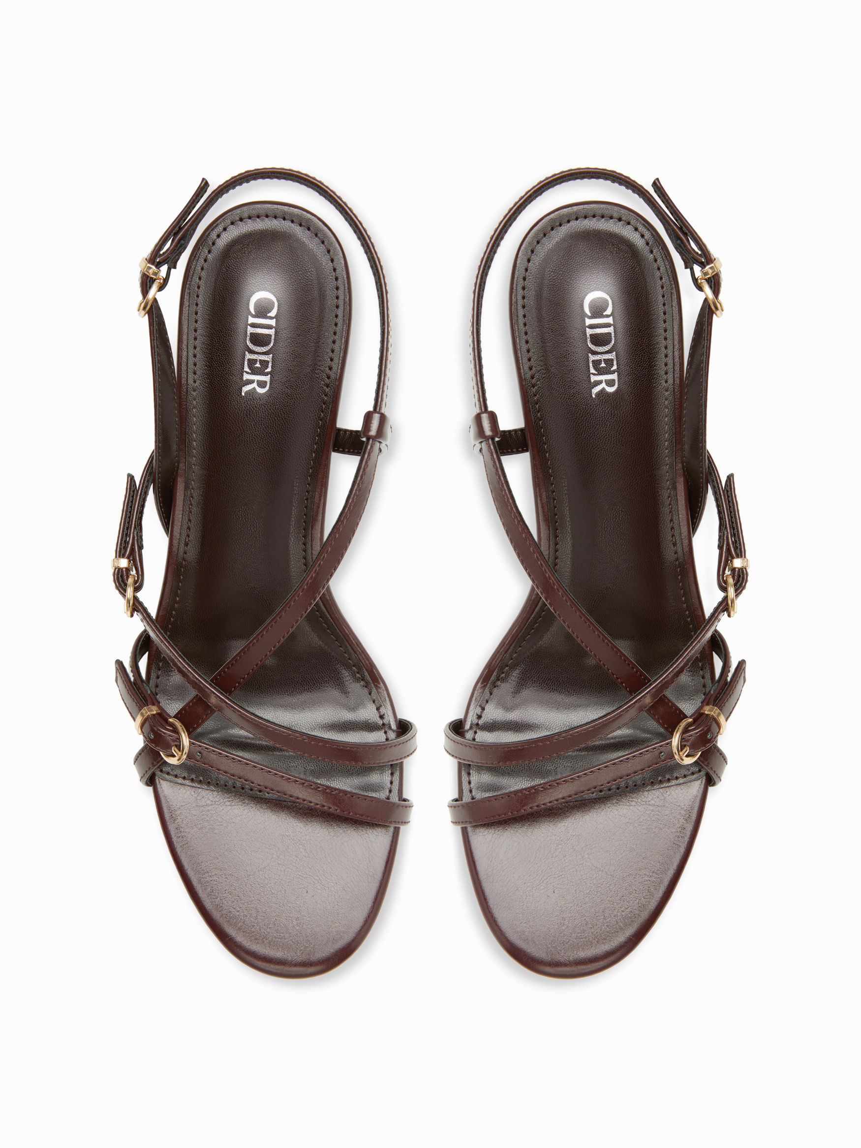 ADJUSTABLE STRAP HEELED SANDALS