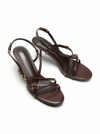 ADJUSTABLE STRAP HEELED SANDALS
