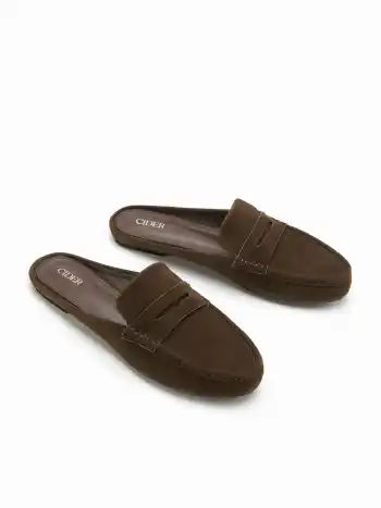 VINTAGE SUEDE MULE PANTUFFELN