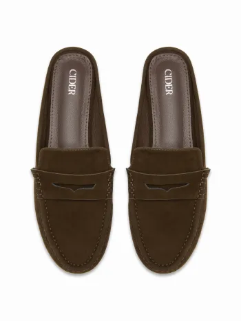VINTAGE SUEDE MULE PANTUFFELN