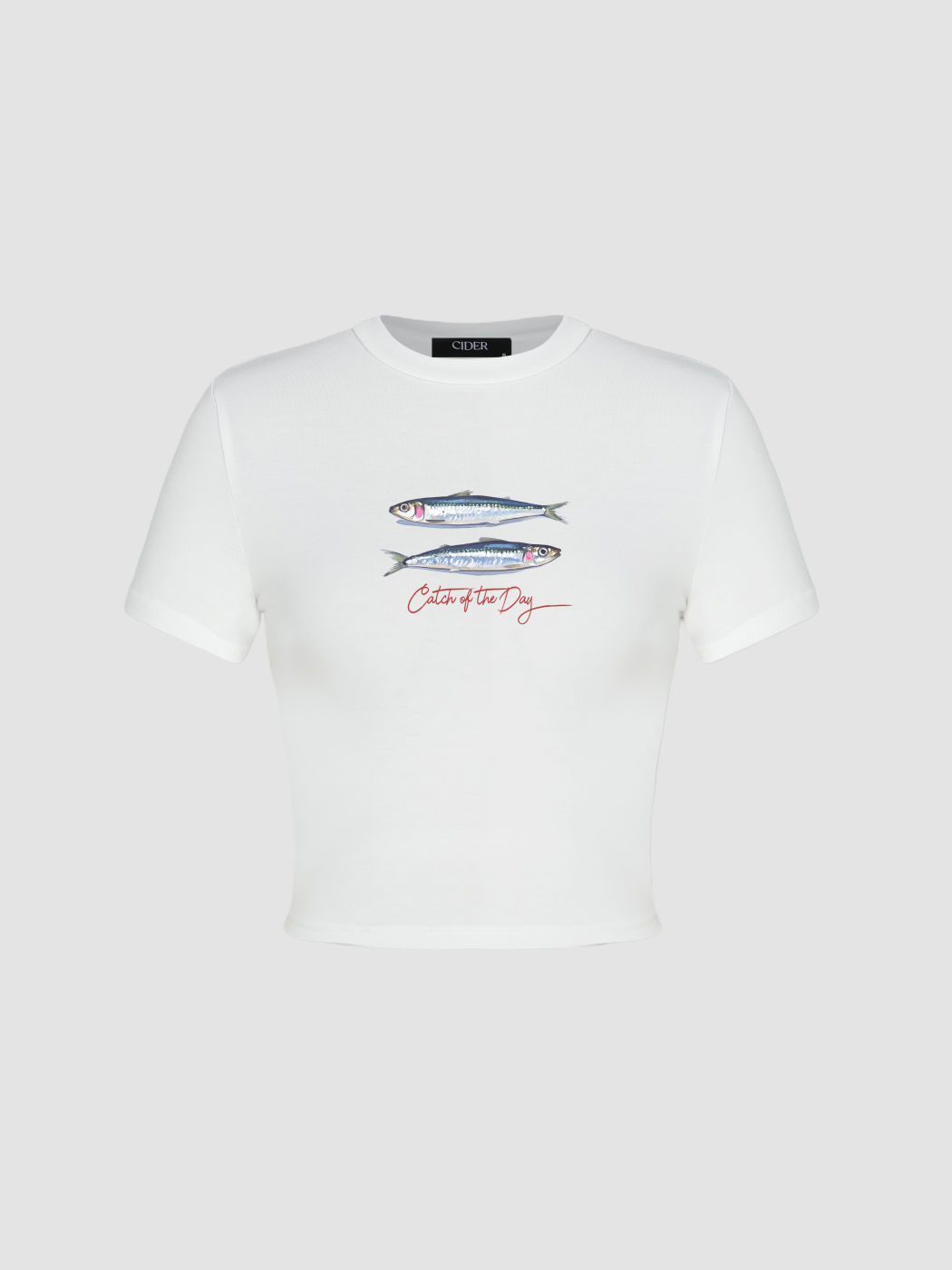 T-shirt grafica sardina "Catch Of The Day"