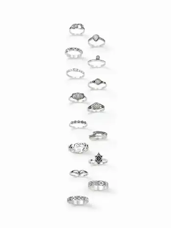 GEOMETRIC GEMSTONE CHAIN BRACELET