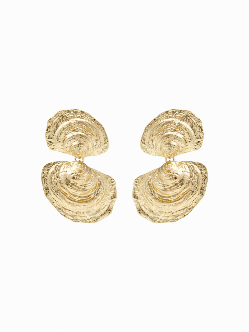 SHELL TEXTURED EARRINGS