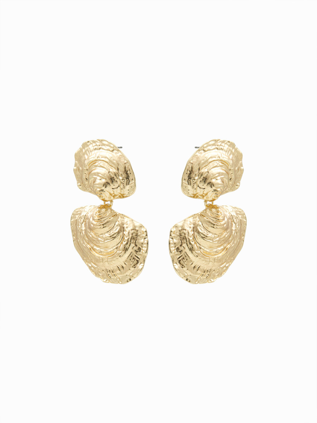 SHELL TEXTURED EARRINGS