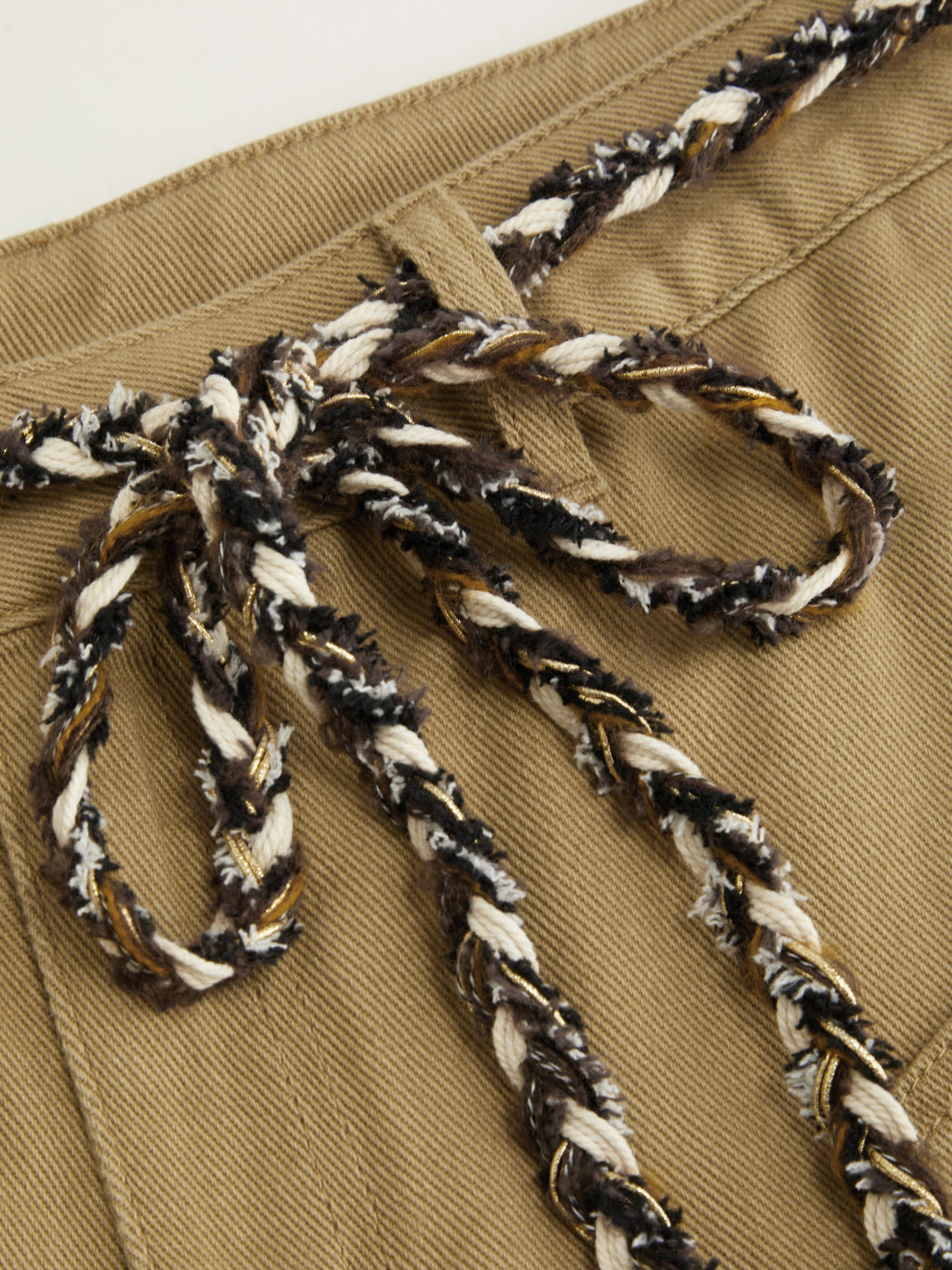 Cider Denim Mid Rise Barrel-leg Jeans With Belt