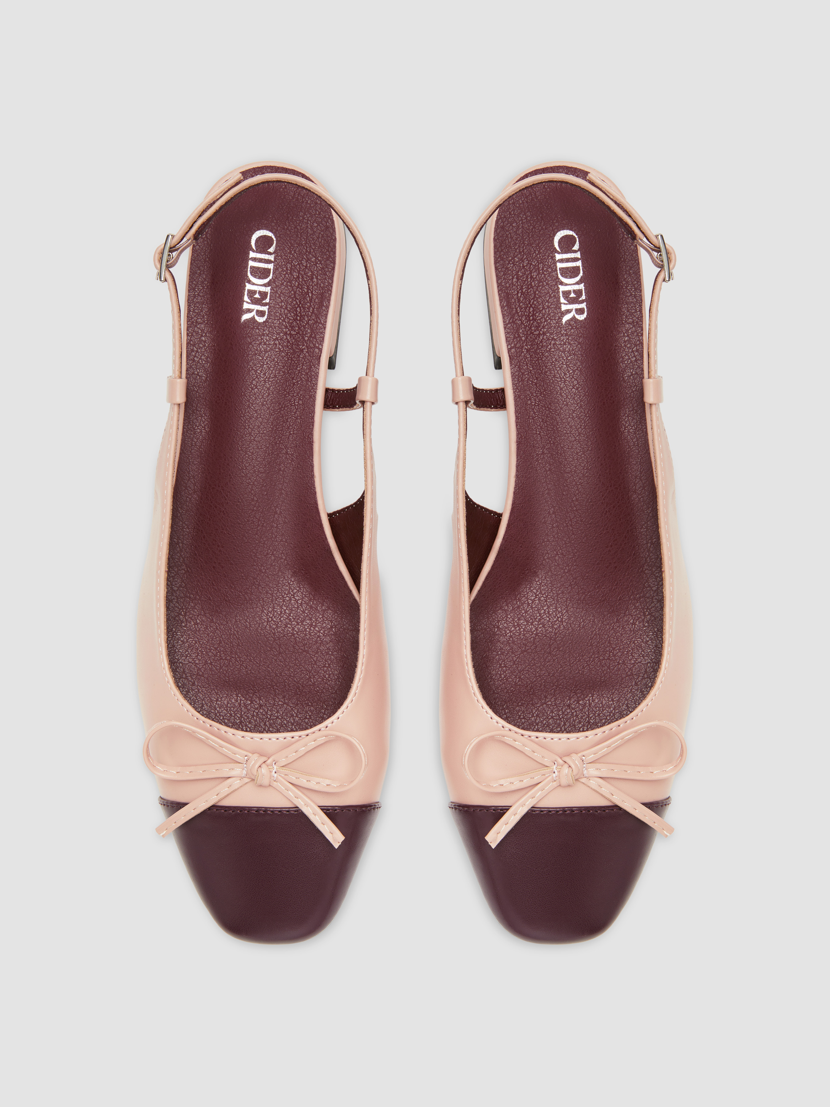 『Cider』ヒョウ柄スリングバック・フラットシューズ Flats & Shoe Accessories - Cider